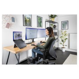 Kensington Brazo para Monitor 2TFT Ajustable en Altura con un Toque para Dos Monitores Montaje Escritorio Negro