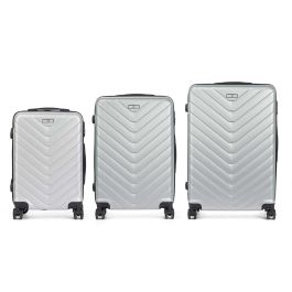 Arte Regal Set 3 Maleta Escama ABS Gris Claro 49x74.5x25 cm