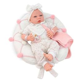 Reborn traje blanco punto estampado mecanismo real almohada lactancia ref: 8301-24 50 cm Precio: 140.89000057. SKU: B1CYX9Z73H