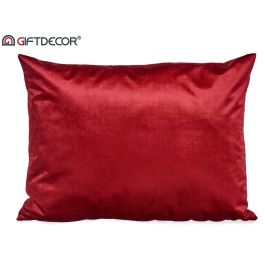 Cojín de terciopelo rojo 60x45 cm - Giftdecor (6 Unidades) Cojín de terciopelo rojo 60x45 cm - Giftdecor (6 Unidades)