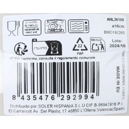 La Mediterranea Bol Ø16 cm "Anllo" Monaco Brillo (24 Unidades)