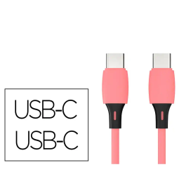 Q-connect Cable USB-C a USB-C PVC 1m Rosa Precio: 3.5574. SKU: B16FYHCSST