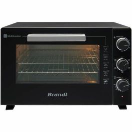 Brandt FC469MUB Mini-Horno 46 litros, 1800W, Multifunción, Termostato 230°C, Temporizador 120 min, Negro