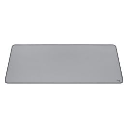 Logitech DESK MAT Studio Series Alfombrilla de Escritorio Antideslizante, Resistente a Derrames, 700 x 300 x 2 mm, Gris Medio