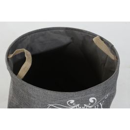 DKD Home Decor Cesta Básicos de Poliéster Laundry Today, 39x41x39 cm, Beige, Marrón Claro, Gris (3 Unidades, Surtido Aleatorio)
