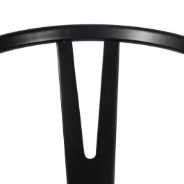 Silla Negro Madera / Fibra Salón 55 X 55 X 77 cm