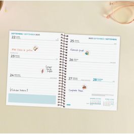 Finocam Agenda Secundaria Espiral 8º Svh Negro 2025-2026, Organización Estudiantil con Pegatinas y Diseños en Tendencia Precio: 4.94999989. SKU: B1868ZNYS7