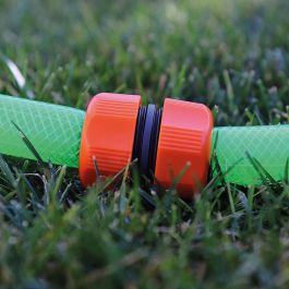 Edm Reparador Manguera Dos Tomas 5/8" - 3/4" (16mm-19mm) Polipropileno Gris/Naranja