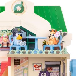 MOOSE 18918 Supermercado Bluey y Bingo con 24 sonidos y 2 figuras exclusivas para niños +3 años