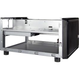 Inter-Tech SC-2100 Mini ITX Torre SFF PC Negra de Acero para Placas Base Mini-ITX, Sin Fuente Alimentación