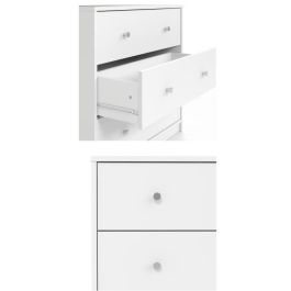 FINLANDEK FIN7033249 Cómoda de Dormitorio TYYLIKÄS, Estilo Contemporáneo, Acabado Blanco - 72 cm de Largo