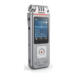Philips DVT4115 VoiceTracer - Grabadora de Voz Digital, USB-C, Grabación 36h, MP3/WAV, Micrófono Omnidireccional, Memoria 8GB, Pantalla LCD, Compatible PC/Mac