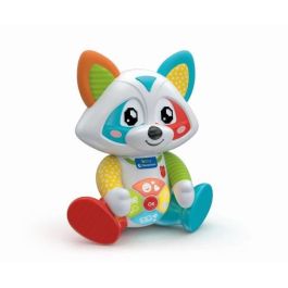 Baby Clementoni Oliver, el mapache juguetón interactivo con ojos LED y 4 modos de juego: Emociones, Comidas, Historia y Exploración