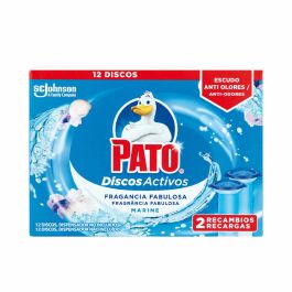 Ambientador de inodoro Pato Discos Activos Recambio Marino 2 Unidades Desinfectante Precio: 5.50000055. SKU: S05109175