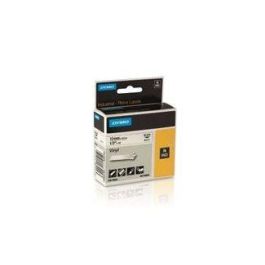 Dymo Rhino Cinta De Etiquetas Industrial Adhesiva Id1-12, Negro Sobre Blanco De 12 mmx5´5M, Vinilo S0718600