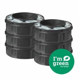 TOMMEE TIPPEE - Recambios para papelera de pañal Twist & Click con GREENFILM antibacteriano de larga duración, paquete de 6