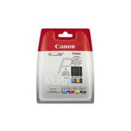 Ink-Jet Canon 551 C-M-Y-Bk Pixma Ip8750 - Ix6850 - Mg5550 - Mg6450 - Mg7150 - Mx725 - Mx925 Pack 4 Colores