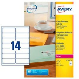 Adhesivos/Etiquetas Avery L7563-25 Transparente Poliéster Papel Plástico Precio: 45.50000026. SKU: B1CDRGWP7B