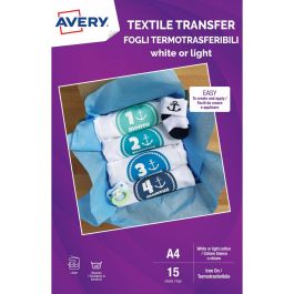 Papel para Imprimir Avery Textile Transfer A4 15 Hojas