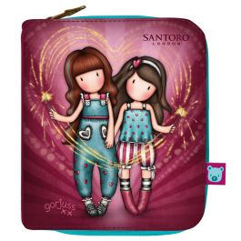 Cartera Gorjuss Fireworks Granate 10 x 12 x 3 cm