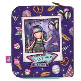 Cartera Gorjuss Up and away Morado 10 x 12 x 3 cm