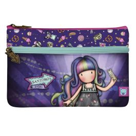 Estuche Escolar Gorjuss Up and away Morado (23.4 x 15.5 x 1.5 cm)