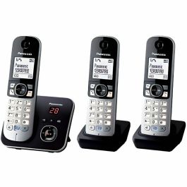 Teléfono Inalámbrico Panasonic KX-TG6823 Blanco Negro Negro/Plateado Precio: 131.95000027. SKU: B12SQQ3686
