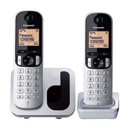 Teléfono Inalámbrico Panasonic KX-TGC212 (2 pcs) Ambar Plateado Metalizado Precio: 48.94999945. SKU: S0420532