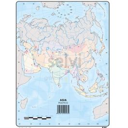 Selvi Mapa Mudo Político De Asia A4 -50U- Precio: 5.50000048. SKU: B1CS74SCMP