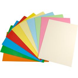 Papel Color Liderpapel A4 80 gr 25 Colores Surtidos Paquete De 100 Hojas