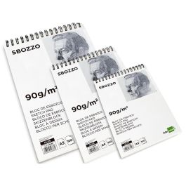 Bloc Dibujo Liderpapel Esbozos Espiral Din A4 210x297 mm 100 Hojas 90 gr-M2 Sin Recuadro