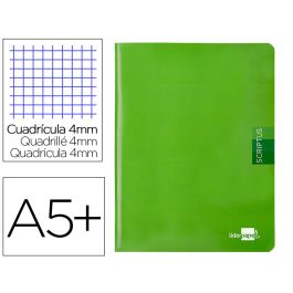 Libreta Liderpapel Scriptus A5 48 Hojas 90 gr-M2 Cuadro 4 mm Con Margen Color Verde 5 unidades Precio: 9.5468997701. SKU: B16KNZLDBZ