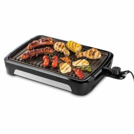 George Foreman 25850-56 Parrilla de barbacoa sin humo para interiores y exteriores, platos extraíbles