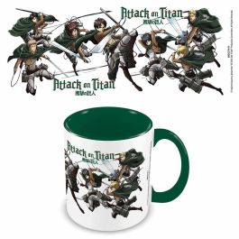 Taza Mug Attack on Titan MGC27411 Blanco Verde 315 ml