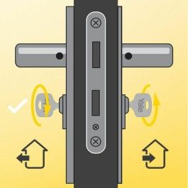 Cilindro de seguridad Yale 40 x 40 mm Latón Cilindro de seguridad Yale 40 x 40 mm Latón