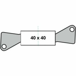 Cilindro de seguridad Yale 40 x 40 mm Latón