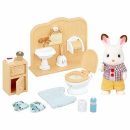 Figura de Acción Sylvanian Families Chocolate Rabbit and Toilet Set