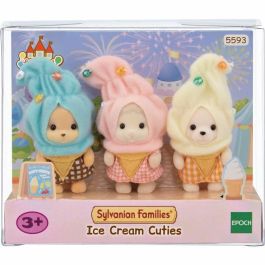 El trío de bebés con trajes de crema esmaltada - Familias de Sylvania - 5593 - de 3 años Precio: 36.68999994. SKU: S7181677