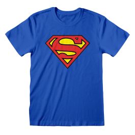 Camiseta de Manga Corta Superman Logo Azul Unisex