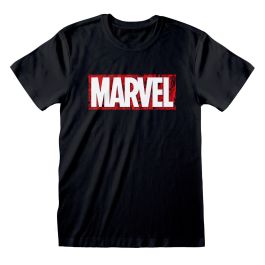 Camiseta de Manga Corta Unisex Marvel Negro