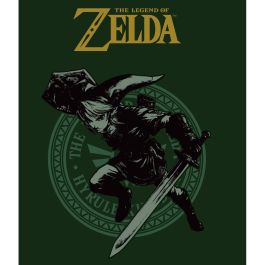 Camiseta de Manga Corta The Legend of Zelda Link Pose Verde Unisex