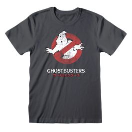 Camiseta de Manga Corta Unisex The Ghostbusters Japanese Text Gris oscuro