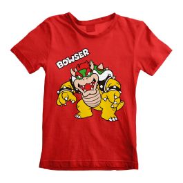 Camiseta de Manga Corta Infantil Super Mario Bowser Text Rojo Precio: 17.95000031. SKU: D0800455