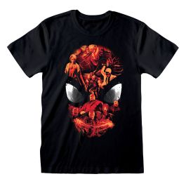 Camiseta de Manga Corta Spider-Man Character Roster Negro Unisex