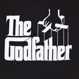 Camiseta de Manga Corta The Godfather Logo Negro Unisex M