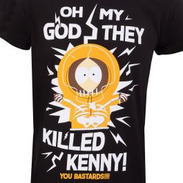 Camiseta de Manga Corta South Park They Killed Kenny Negro Unisex