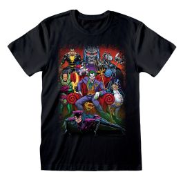 Camiseta de Manga Corta DC Comics Villains Negro Unisex