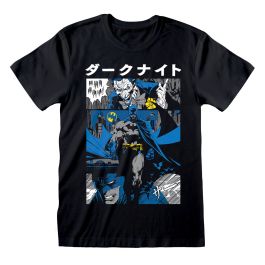 Camiseta de Manga Corta Batman Manga Cover Negro Unisex