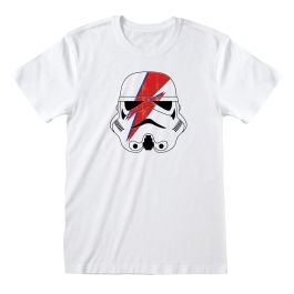 Camiseta de Manga Corta Unisex Star Wars Ziggy Stormtrooper Blanco
