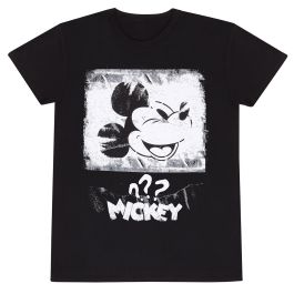 Camiseta de Manga Corta Unisex Mickey Mouse Poster Style Negro